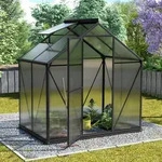 Vitavia Gew&auml;chshaus "Triton 2500" inkl. Stahlfundament,schwarz,2,5 m2