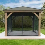 Westmann Moskitonetz f&uuml;r Holzpavillon Devon 12x12,schwarz,
