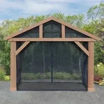 Westmann Moskitonetz f&uuml;r Holzpavillon Yukon 14x12,schwarz,