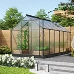 Vitavia Gew&auml;chshaus "Triton 7500" inkl. Stahlfundament,schwarz,7,5 m2