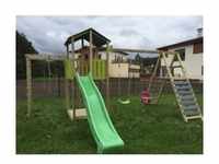 Wendi Toys Kinderspielhaus, Klettergerüst "Dino" mit Spielturm, Rutsche,...