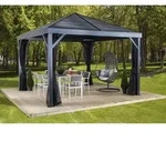 Sojag Pavillon South Beach 12x12,basaltgrau,363 x 363 x 310 cm (L x B x H)