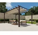Paragon Outdoor Almuiminium Pergola "Florenz" Pavillon mit ausziehbarem