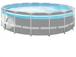 Intex Frame Swimming Pool Set Serie "Prism Clearview",,&Oslash; 488 x 122 cm
