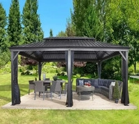 Sojag SJ09100, Sojag Pavillon Messina 12x20, anthrazit, 363 x 598 x 307 cm (L x B x