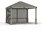 Sojag Pavillon Nanda 12x12,champagner,363 x 363 x 313 cm (L x B x H)