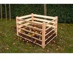 Westmann Holz Komposter, Kompostkiste 1040 l Volumen,natur,130 x 100 x 80 cm (L x B x