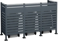 Westmann WMJGBF03-4S-150-3, Westmann M&uuml;lltonnenverkleidung Planum 3er Box,