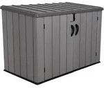 Lifetime Kunststoff M&uuml;lltonnenbox,hellbraun,109 x 191 x 131 cm (B x T x H)