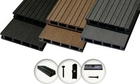 WPC Komplettset WoodoRhodos 2,4 m-grau-10 m&sup2;