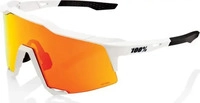 100% Speedcraft - HiPER Mirror Lens - Soft Tact Off White HiPER Red