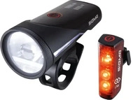 Sigma Sport Aura 100 USB & Blaze Link, Akku-Beleuchtungsset Schwarz