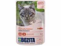 Bozita Pouch Häppchen in Soße mit Lachs 12 x 85g Katzenfutter