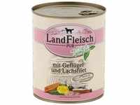 Landfleisch Dog Pur Geflügel & Lachsfilet 6 x 800g