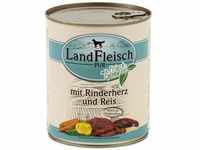 Landfleisch Dog Pur Rinderherzen & Reis 6 x 800g