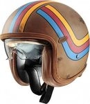 Premier Vintage Platinum Edition EX, Jethelm - Matt Braun/Orange/Rot/Blau - L