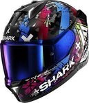 Shark Skwal i3 Hellcat, Integralhelm - Schwarz/Silber/Blau - L