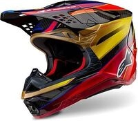 Alpinestars Supertech S-M10 Era, Motocrosshelm - Schwarz/Gold/Gelb/Rot - M