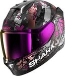 Shark Skwal i3 Hellcat, Integralhelm - Matt Schwarz/Silber/Lila - M