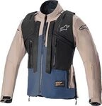 Alpinestars Techdura, Textiljacke wasserdicht - Braun/Blau - S