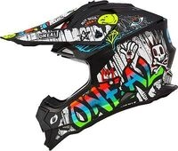 ONeal 2SRS Rancid, Motocrosshelm - Matt Schwarz/Wei&szlig;/Rot/Blau - S