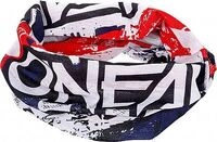 ONeal USA, Multifunktionstuch - Wei&szlig;/Blau/Rot - Einheitsgr&ouml;&szlig;e