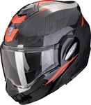 Scorpion 118-433-24-03, Scorpion EXO-Tech Evo Carbon Rover, Modularhelm - Schwarz/Rot