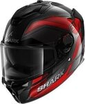 Shark Spartan GT Pro Carbon Ritmo, Integralhelm - Schwarz/Dunkelgrau/Silber - L