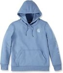 Carhartt Clarksburg Logo, Kapuzenpullover Damen - Hellblau - XS