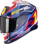 Scorpion 110-442-328-04, Scorpion EXO-R1 Evo Air Coup, Integralhelm - Blau/Rot/Gelb -