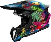 Airoh Twist 3 Amazonia, Motocrosshelm - Schwarz/Gr&uuml;n/Pink/Blau - XS