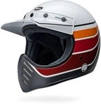 Bell Moto-3 RSD Saddleback, Motocrosshelm - Wei&szlig;/Schwarz/Dunkelrot/Orange - S
