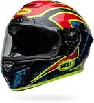 Bell Race Star DLX Flex Xenon, Integralhelm - Schwarz/Rot/Neon-Gelb/Blau - S