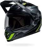 Bell MX-9 Adventure MIPS Alpine Camo, Endurohelm - Schwarz/Grau/Neon-Gelb - S