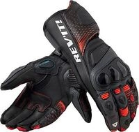 Revit Control, Handschuhe - Schwarz/Neon-Rot - L