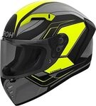 Airoh Connor Dunk, Integralhelm - Matt Schwarz/Grau/Neon-Gelb - S