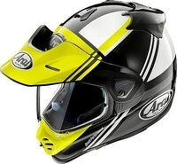 Arai Tour-X5 Cosmic, Endurohelm - Schwarz/Wei&szlig;/Neon Gelb - M