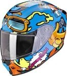 Scorpion EXO-JNR Air Fun, Integralhelm Kinder - Blau/Orange - L