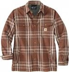Carhartt Flannel-Sherpa, Hemd/Jacke - Braun/Grau (227) - S