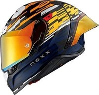 Nexx X.R3R Glitch Racer, Integralhelm - Orange/Blau/Schwarz - L