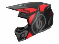 ONeal 3SRS Vision, Motocrosshelm - Matt Schwarz/Rot/Grau - XS