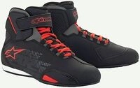 Alpinestars Sektor, Schuhe - Schwarz/Hellrot - 9 US