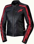 Alpinestars Stella Dyno, Lederjacke Damen - Schwarz/Rot - M