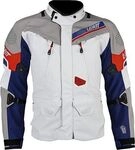 Leatt Adventure DriTour 7.5, Textiljacke wasserdicht - Hellgrau/Blau/Rot - S