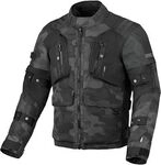 Macna Higera Camo, Textiljacke wasserdicht - Schwarz/Grau/Dunkelgrau - L