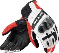 Revit Ritmo, Handschuhe - Schwarz/Wei&szlig;/Neon-Rot - S