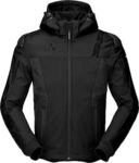 Spidi Hoodie Warrior, Textiljacke - Schwarz - M