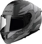 LS2 FF808 Stream II Shadow, Integralhelm - Matt Dunkelgrau/Grau - XS