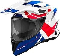 Airoh Commander 2 Reveal, Endurohelm - Wei&szlig;/Blau/Rot - S
