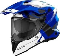 Airoh Commander 2 Reveal, Endurohelm - Blau/Wei&szlig;/Schwarz - S